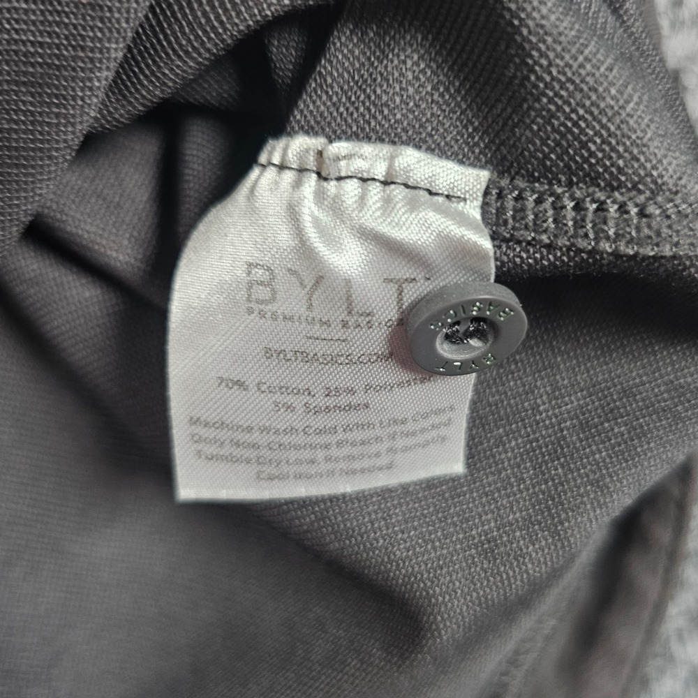 BYLT Basics Gray Polka Dot Polo Shirt - Picture 6 of 7